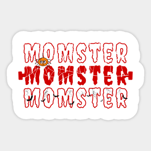 Momster For Best Ever Mom Gift Sticker